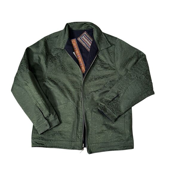 Market Studios x LES BENJAMINS REVERSIBLE RUG JACKET Large Mens NWOT - Picture 5 of 9